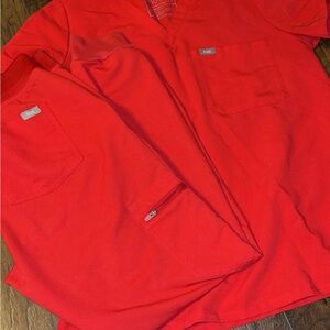 Vibrant Red Short Sleeve Tees